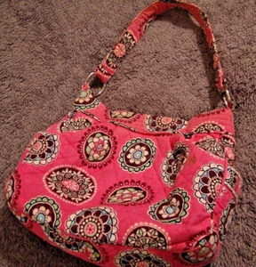 Vera Bradley: Tote Bucket Hand Bag in Cupcakes Pink Pattern/ Reversible      316 - Picture 1 of 10
