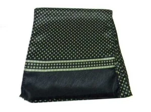 Bufanda de hombre negra verde amarilla seda elegante Made IN Italy Top Class - Imagen 1 de 8