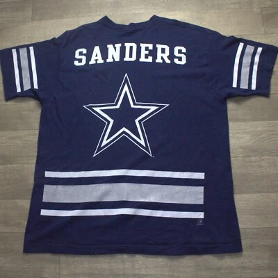Camiseta De Colección Dallas Cowboys Deion Sanders NFL Talla XL 90 Puntada Única 1996 Foto 1 de 4