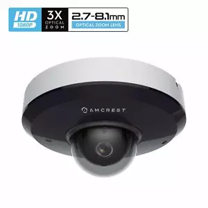Amcrest 3 X Optical Zoom Pan/Tilt Outdoor POE Vandal Security IP Camera - Picture 1 of 7
