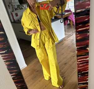 ESSENTIEL ANTWERP Set Outfit gelb Banx Bandits Oversize Anzug wide NEU S M - Bild 1 von 14