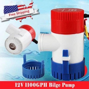 Bilge Water Pump 1100GPH Submersible Replacement for Boat RV Marine Bait Tank - Picture 1 of 14