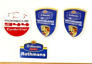 Set of 4 Rothmann's Porsche 944 Turbo Cup Novelty Die Cut Vinyl Stickers Decals - Picture 1 of 3
