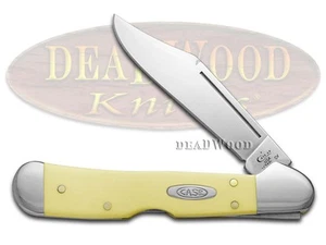 Case xx Yellow Delrin Synthetic Mini Copperlock 1/500 CS 70418 Pocket Knife - Picture 1 of 4
