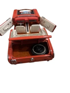 Franklin Mint Diecast Car 1964 Red Ford MUSTANG CONVERTIBLE  Parts Missing - Picture 1 of 9