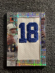 PEYTON MANNING 2008 TOPPS LETTERMAN PATCH XFRACTOR /3 COLTS - Picture 1 of 3