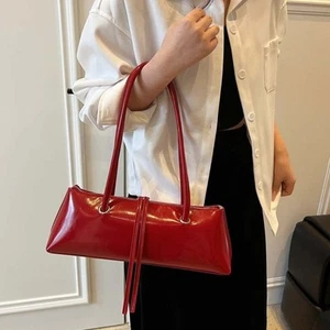 Solid Color French Stick Handbag Sweet Texture Underarm Bags Women - Picture 1 of 18