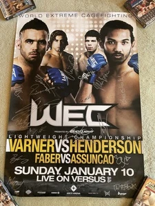 WEC 46 SBC Benson Henderson Jamie Varner Urijah Faber #46/125 - Picture 1 of 2