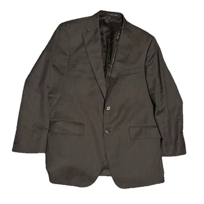 Vintage J PRESS Parker Grey Sport Coat Suit Blazer 43R 100% Wool Canada Made - Image 1 of 4