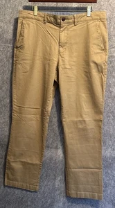 LL Bean Herrenhose 36 x 32 Standard Passform khaki vorne flach Chino beige hellbraun 503736 - Bild 1 von 8