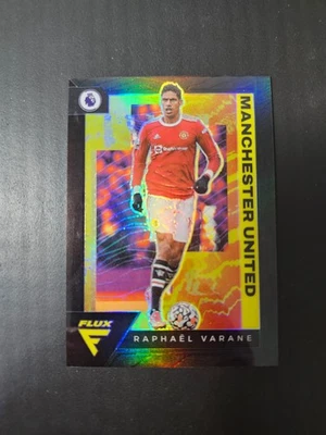 2021-22 Chronicles Flux Premier League Raphael Varane Black Prizm 1/1 1 of 1 - Image 1 of 4