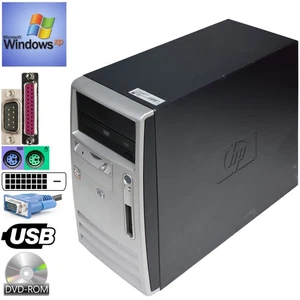 WINDOWS XP COMPUTER MIT RS-232 LPT USB DVI VGA LAN 1,79GHz 2GB 240GB DVD M1031 - Afbeelding 1 van 4