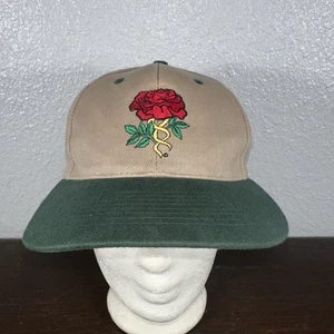 RARO Verdadero Vintage Grateful Dead Bordado Rosa Tour Trucker Sombrero Gorra Años 80 - Imagen 1 de 7