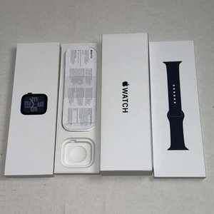 BOITE POUR APPLE WATCH SE 2ème génération (2022) 44mm boite d'origine minuit - Photo 1 sur 1