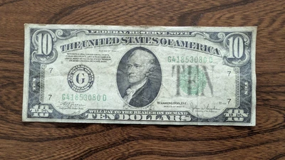 Ten Dollar 1934 C Federal Reserve Note $10 - Image 1 of 2