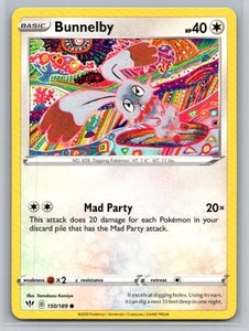 Bunnelby #150/189 SWSH03: Darkness Ablaze Common - Pokemon Cards G18 - Picture 1 of 2