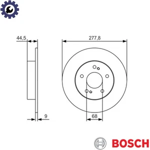 2x BRAKE DISC 0 986 479 T86 FOR NISSAN MAXIMA/QX/V/IV/Station/Wagon 3.0L 6cyl - Picture 1 of 8