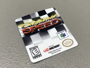 Etiqueta de repuesto California Speed (N64 Nintendo) - Imagen 1 de 1