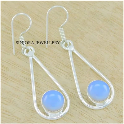 Orecchini pendenti/goccia in argento sterling 925 con pietra preziosa... - Immagine 1 di 3