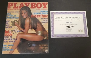 Kiana Tom Autographed Playboy May 2002 *Cover Only w/Certificate of Authenticity - Imagen 1 de 5