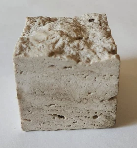 Getty Center Los Angeles J Paul Getty Museum Small Travertine Block 2” x 2” x 2” - Picture 1 of 3