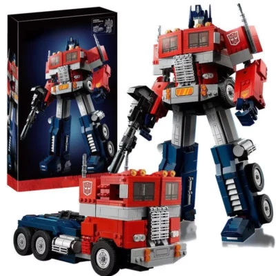 MARKENLOS Optimus Prime Transformers 10302 Bausteine ​​Spielzeug-Baustein-Set 1.508 Teile