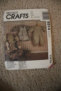 mcall's crafts 5514 baby clothes sewing pattern - Picture 1 of 2