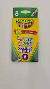 Crayola Write Start Colored Pencils 8 Bright Bold Colors - Picture 1 of 1