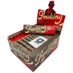 Papeles talla King marrón para fumar con puntas especiales sin blanquear - Imagen 1 de 26