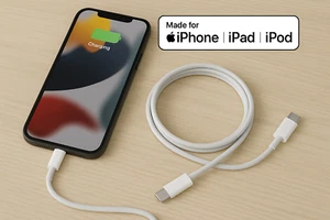 Jabłko 6ft. Kabel Lightning na USB- C - biały - Zdjęcie 1 z 5