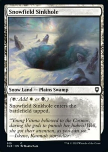 Snowfield Sinkhole x1 - Commander: Commander Legends: Battle for Baldur's Gate - - Picture 1 of 1