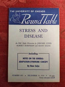 CHICAGO ROUND TABLE December 10 1950 Jerome Conn Albert Dorfman Hans Selye - Imagen 1 de 1
