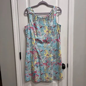 Vestido Lilly Pulitzer In the Beginning Camden Shift Talla 10 Preppy Clásico - Imagen 1 de 12