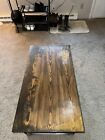 rectangler rustic wooden coffee table
