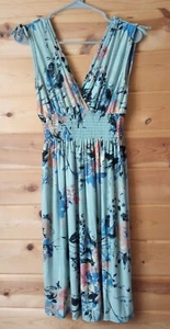 Lildy Multi-color Floral Print V-neck Stetch Sexy Sundress size S-M Small Medium - Picture 1 of 6