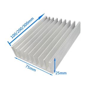 75*25*100/200/300mm Aluminium Heat Sink Radiator Cooling Fin for CPU LED Power - Picture 1 of 8