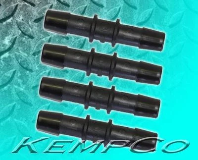 (4) 1/2" barra de mangueira conector reto acoplador acessórios hidropônico preto náilon - Imagem 1 de 2