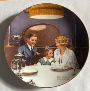 Norman Rockwell " The Birthday Wish" Rockwell's Light Campaign Series By Knowles - Picture 1 of 2