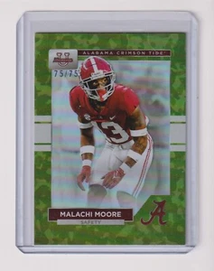 2023 BOWMAN U ALABAMA CRIMSON TIDE GREEN FOIL MALACHI MOORE 75/75 - Picture 1 of 1