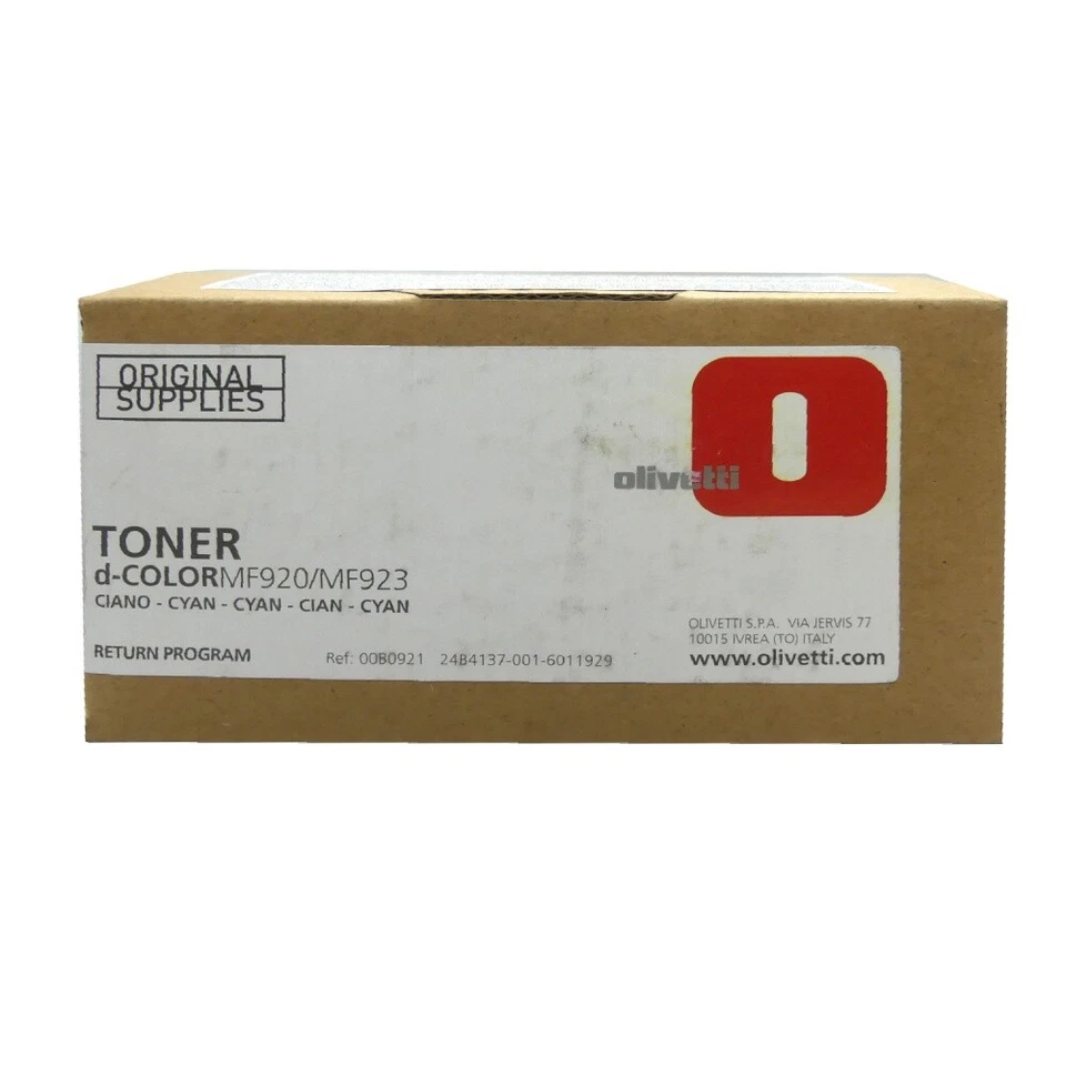 Original Olivetti Toner B0291 Cyan for D-Color MF 920 923 - Image 1 of 1