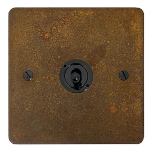 G&H FRT385-FBK Flat Plate Rust 1 Gang Intermediate Toggle Light Switch - Imagen 1 de 1