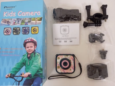 Drograce Kids Camera Pink Camo Design Action Camera Boxed Untested - Image 1 of 4