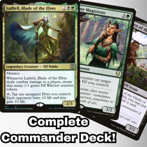 MTG Commander EDH Deck Lathril, Klinge der Elfen 100 Karten Elf maßgeschneidertes Deck - Bild 1 von 11