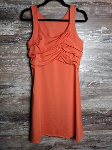 Athleta Size M Halter Dress Coral Knee Length - Picture 1 of 12