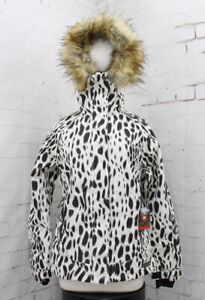 686 Nova Insulated Snow Jacket, Women's Small, Civet Animal Print New