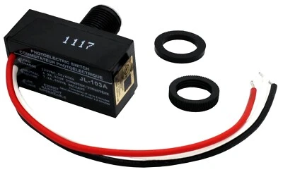 Outdoor Hard-Wired Post Eye Light Control Electric Photocell Dusk to Dawn Sensor - Image 1 of 4