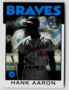Hank Aaron 2021 Topps #86B-7 1986 35th Anniversary Atlanta Braves - Picture 1 of 2