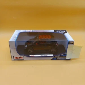 MAISTO FIAT 500 ABARTH SPECIAL EDITION SCALE 1:18 BLACK & RED FIAT 500 - Picture 1 of 8