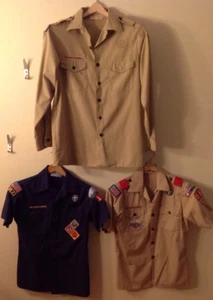 Youth large Boy Scout shirt blue - Picture 1 of 12