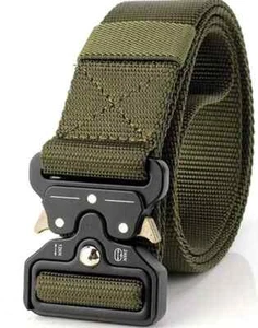 Lässiger militärischer taktischer Armee Gürtel - verstellbarer Schnellverschluss (grün) - Bild 1 von 1
